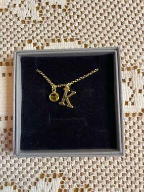NIB  initial of your choice necklace